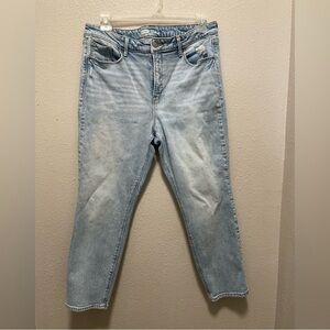 2 Old Navy Blue Relaxed Jeans & POWER STRAIGHT HIGH RISE